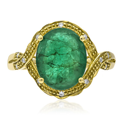 Anello in oro con Smeraldo Zambia (AMAYANI)