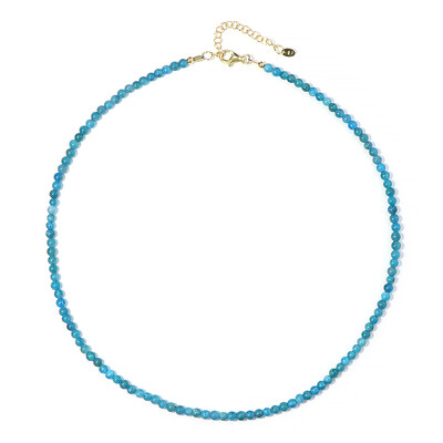 Collana in argento con Apatite Blu Neon