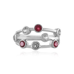Anello in argento con Rubino del Madagascar