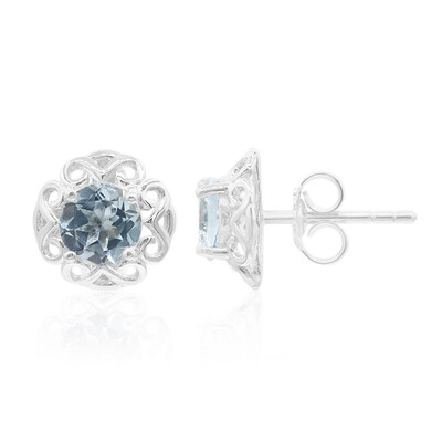 Orecchini in argento con Topazio Blu Cielo