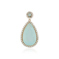 Ciondolo in oro con Opale Paraiba (AMAYANI)