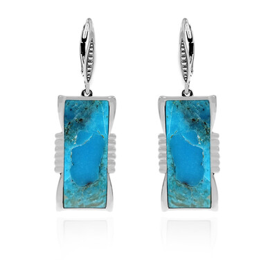 Orecchini in argento con Turchese Kingman Mohave Blu (Faszination Türkis)