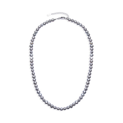 Collana in argento con Perla d'Acqua Dolce Argentata
