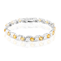 Bracciale in argento con Citrino