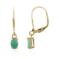 Orecchini in argento con Smeraldo Brasiliano