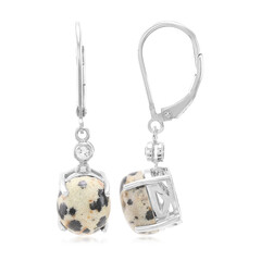 Orecchini in argento con Diaspro Dalmata