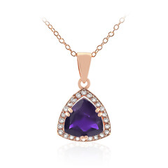 Collana in argento con Ametista Zambiana