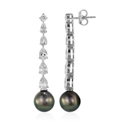 Orecchini in argento con Perla Tahitiana