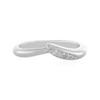 Anello in argento con Diamante I4 (J)