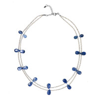 Collana in argento con Cianite