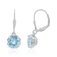 Orecchini in argento con Topazio Blu Cielo