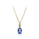 Collana in oro con Tanzanite