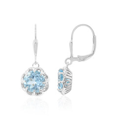 Orecchini in argento con Topazio Blu Cielo