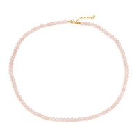 Collana in argento con Quarzo Rosa