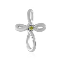 Ciondolo in argento con Diamante Giallo I3