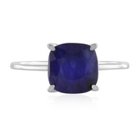 Anello in oro con Zaffiro Blu del Madagascar