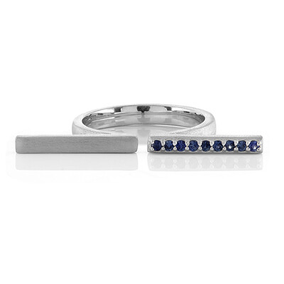 Anello in argento con Zaffiro Blu
