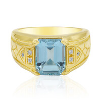 Anello in argento con Topazio Blu Cielo