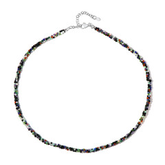 Collana in argento con Spinello Nero
