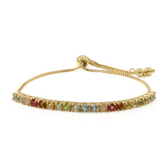 Bracciale in argento con Topazio Blu Svizzero
