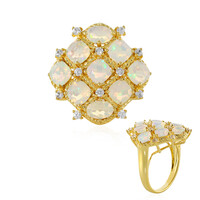 Anello in argento con Opale di Welo