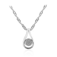 Collana in argento con Diamante I3 (I)