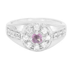 Anello in argento con Zaffiro Ceylon Porpora (non riscaldato)