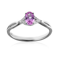 Anello in oro con Zaffiro Rosa (CIRARI)