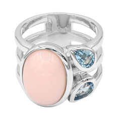 Anello in argento con Opale Rosa