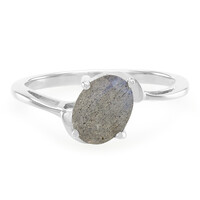 Anello in argento con Labradorite