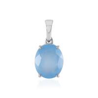 Ciondolo in argento con Calcedonio Blu