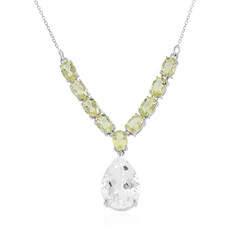 Collana in argento con Quarzo Bianco