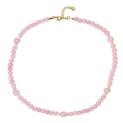 Collana in argento con Quarzo Rosa