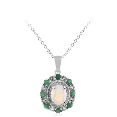 Collana in argento con Opale di Welo