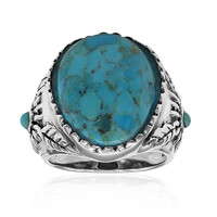 Anello in argento con Turchese Kingman Mohave Blu (Art of Nature)