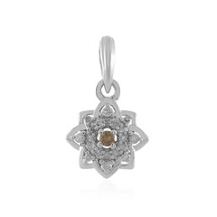 Ciondolo in argento con Diamante Champagne I2