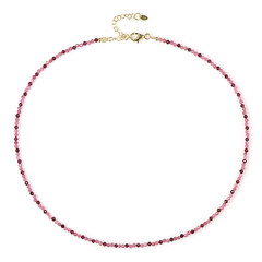 Collana in argento con Tormalina Rosa