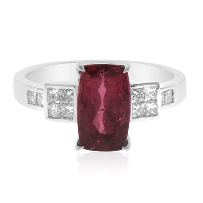 Anello in oro con Rubellite Brasiliana AAA (CIRARI)