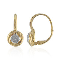 Orecchini in argento con Diamante I3 (I)