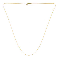 Catenina roló regolabile con cursore  in argento 925 placcato oro giallo - 61 cm - 2,16 g