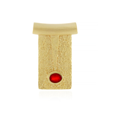 Ciondolo in argento con Opale Rosso dell'Etiopia (MONOSONO COLLECTION)