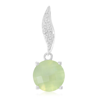 Ciondolo in argento con Prehnite