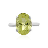 Anello in argento con Quarzo Limone