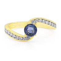 Anello in oro con Zaffiro Ceylon