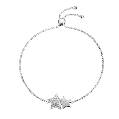 Bracciale in argento con Topazio Bianco