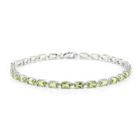 Bracciale in argento con Peridoto della Birmania