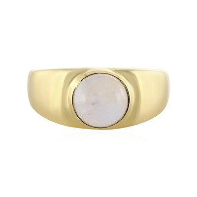 Anello in argento con Pietra di Luna Arcobaleno