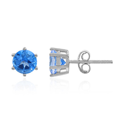 Orecchini in argento con Topazio Blu Indaco