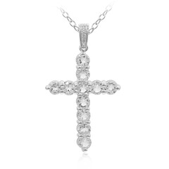 Collana in argento con Topazio Bianco