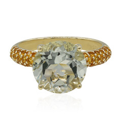 Anello in argento con Ametista Verde